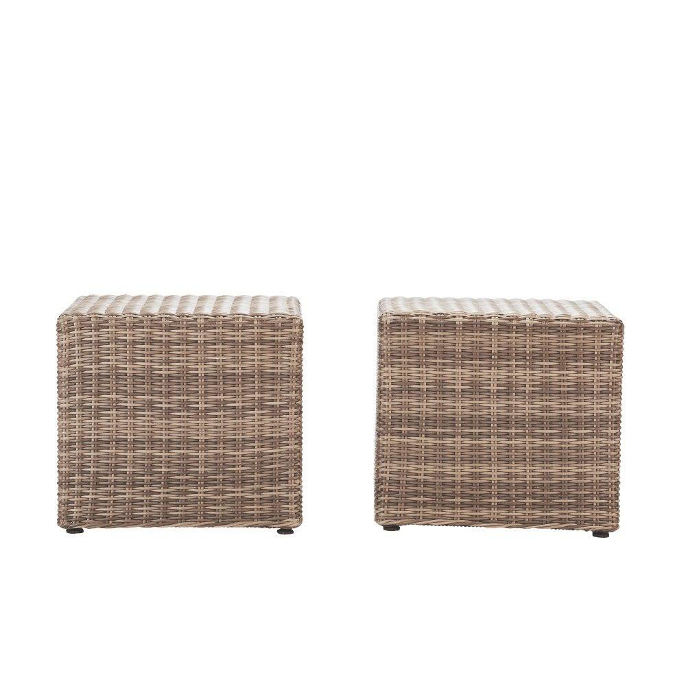 Home Decorators Collection Naples Grey AllWeather Wicker Patio Coffee