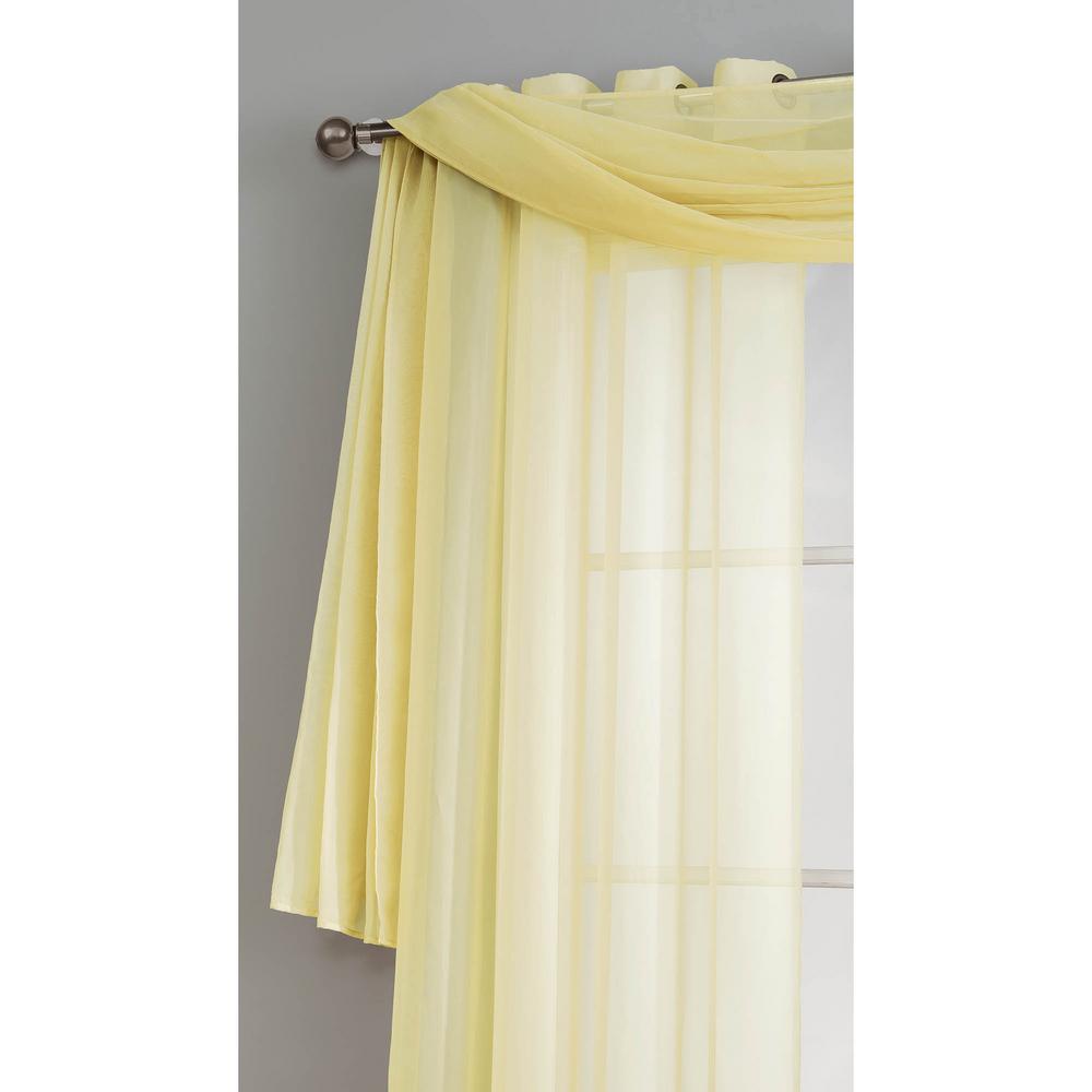 yellow scarf valance