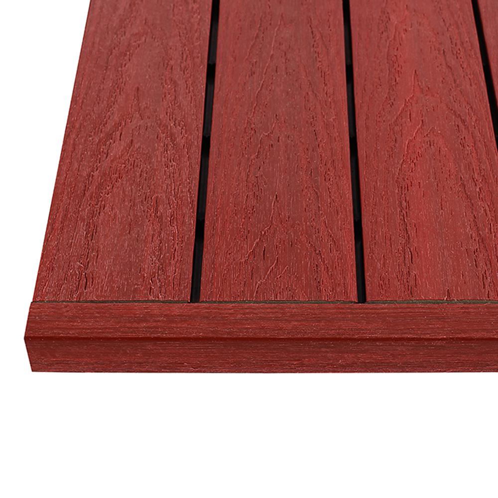 Newtechwood 16 Ft X 1 Ft Quick Deck Composite Deck Tile Straight End