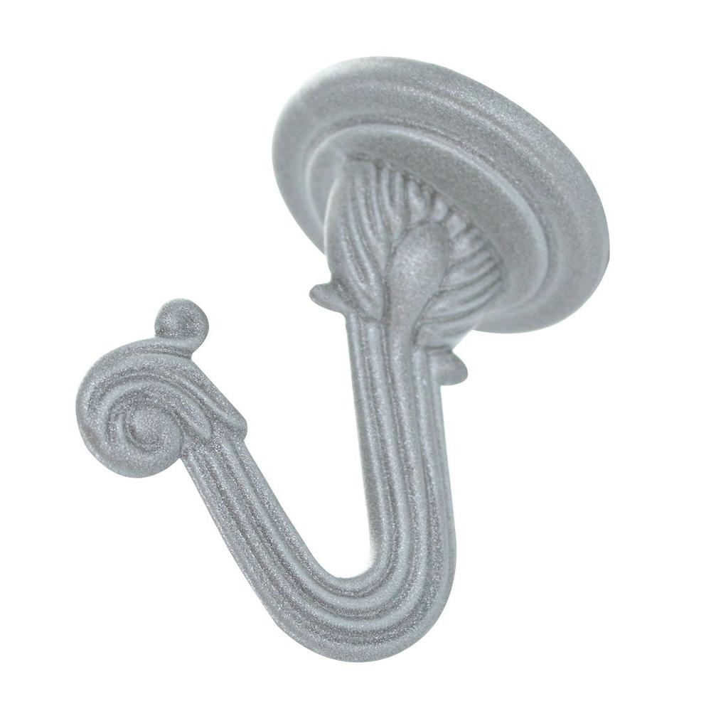 The Hillman Group 0 Lb Satin Nickel Swag Hook 534146 Home Depot Satin Nickel Swag Hook