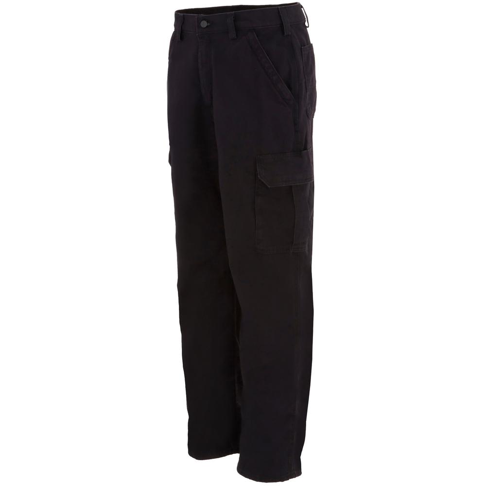 Carhartt Men's 34 in. x 32 in. Black FR Cargo Pant-FRB240-BLK - The ...