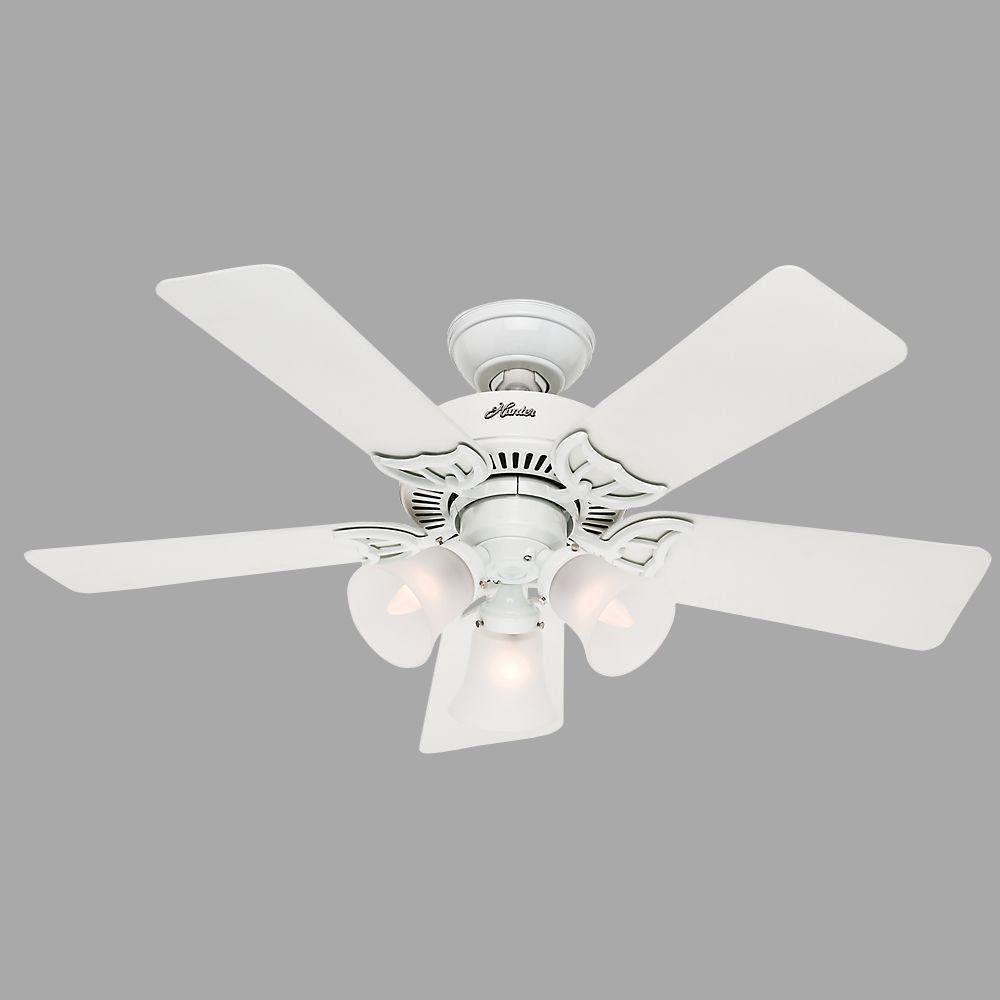 Hunter Southern Breeze 42 In Indoor White Ceiling Fan 51010 The Hunter Southern Breeze 42 In Indoor White Ceiling Fan