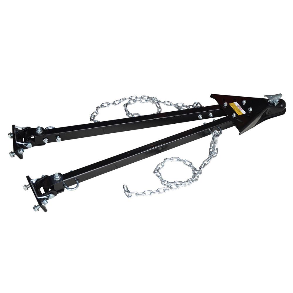Max Load 5000 lb. Universal Adjustable Tow Bar with Safety Chains-35950