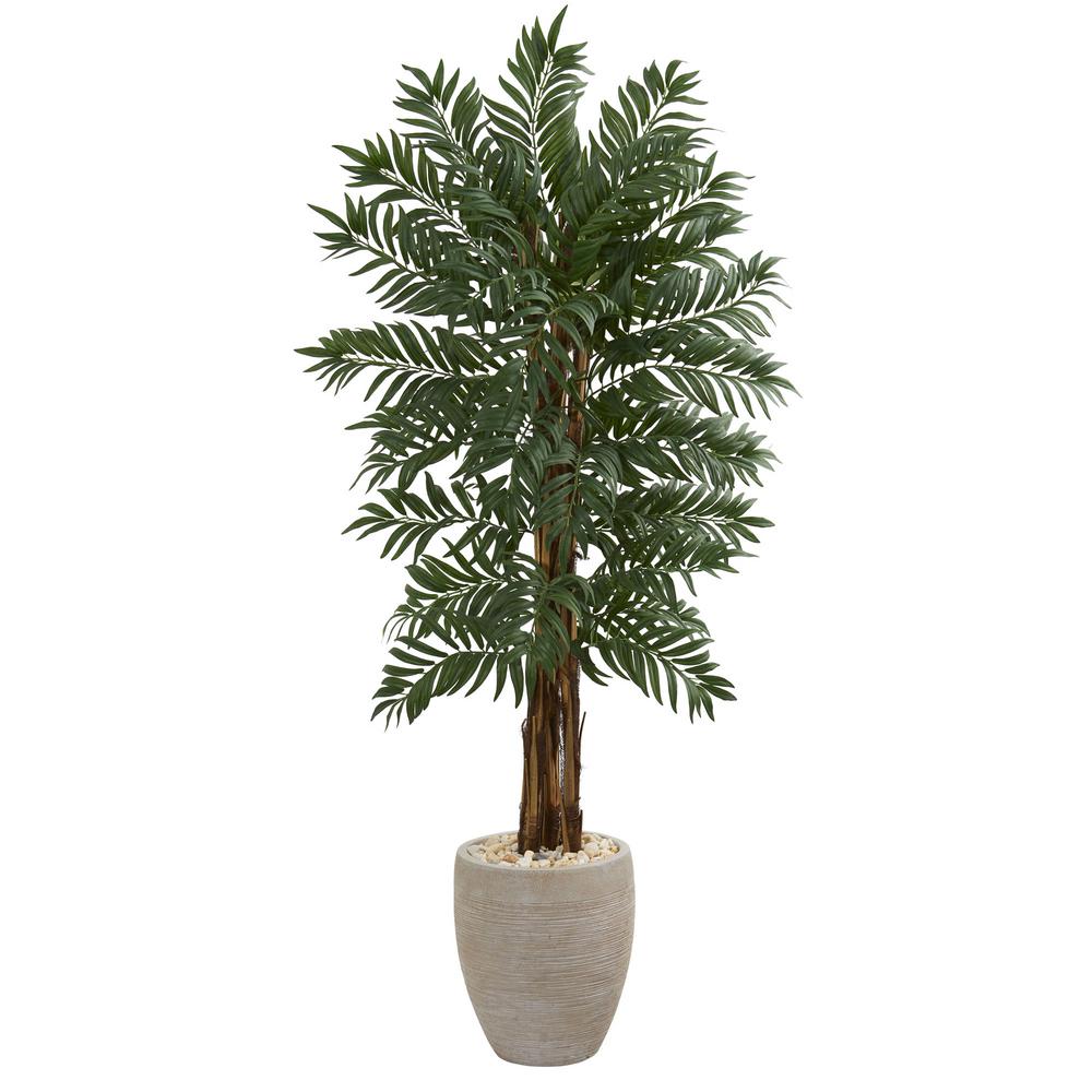 Nearly Natural 5 Ft High Indoor Parlor Palm Artificial Palm Tree