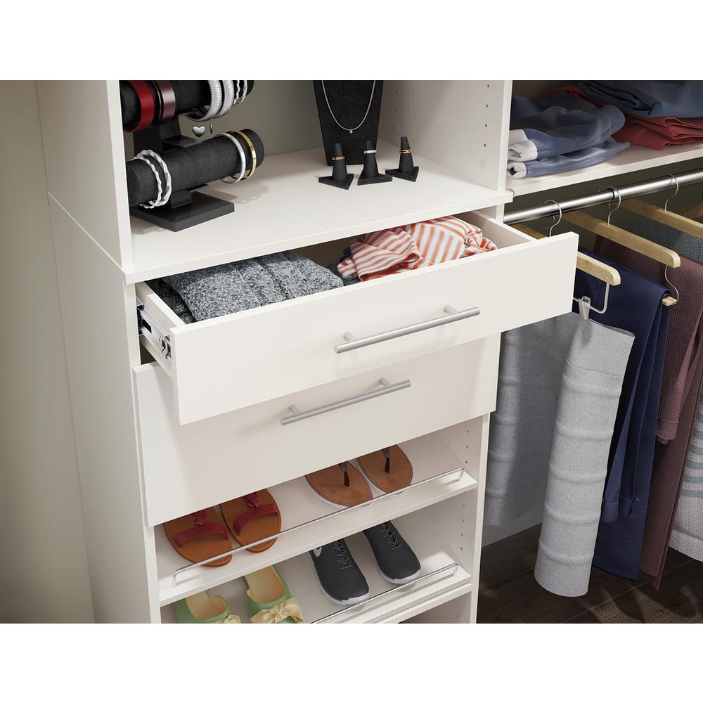 Closetmaid Style 5 In H X 25 In W White Melamine Modern Drawer