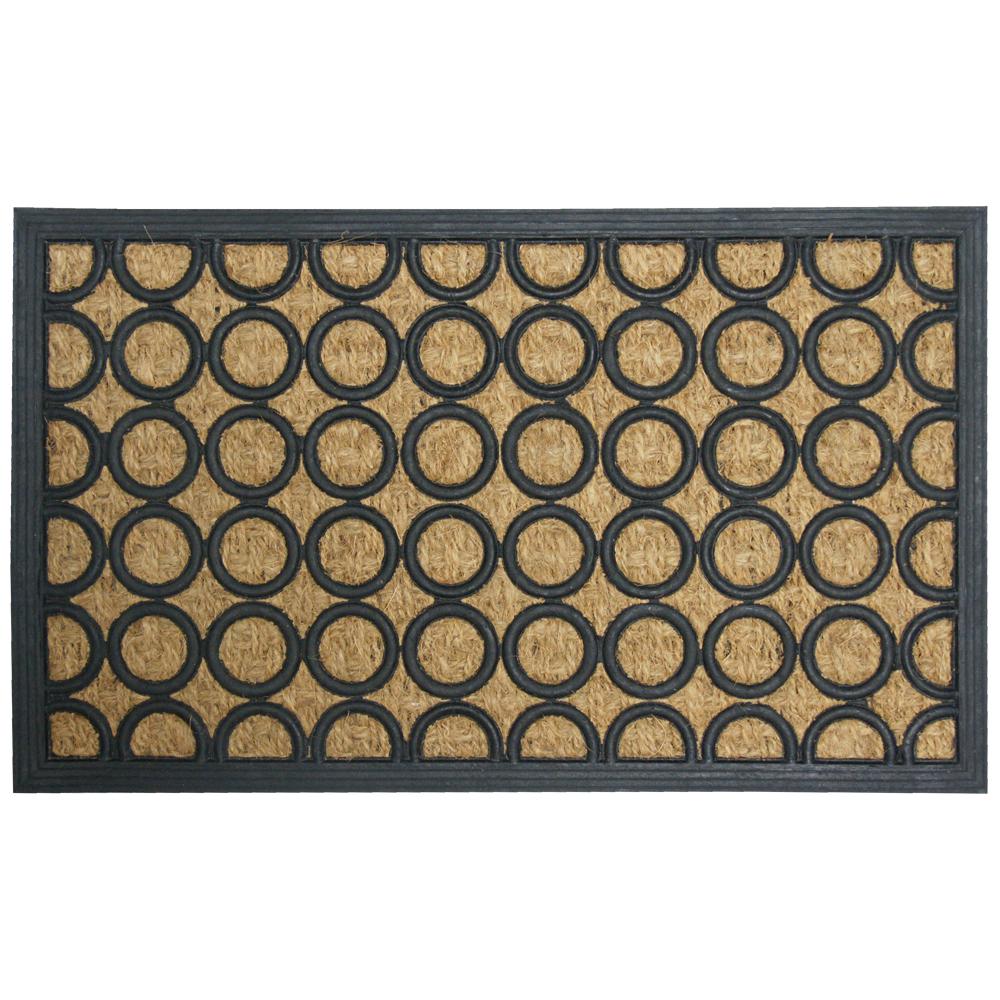 Rubber Cal Tranquil Pattern 18 In X 30 In Outdoor Rubber Mat 10