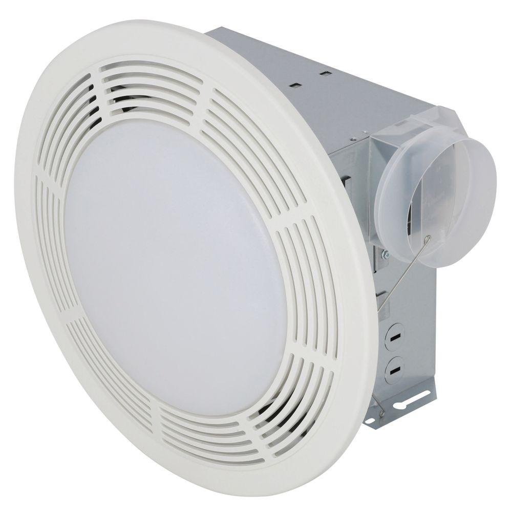 Broan 100 Cfm Ceiling Exhaust Bath Fan With Light Shelly Lighting