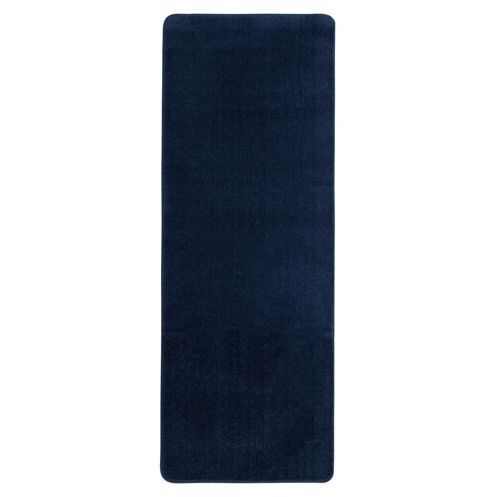 Ottomanson Solid Design Navy Blue 2 Ft In X 6 Non Slip Ottomanson Solid Design Navy Blue 2 Ft In X 6 Non Slip Bathroom Rug Runner Sft870016 2x6 The Home Depot
