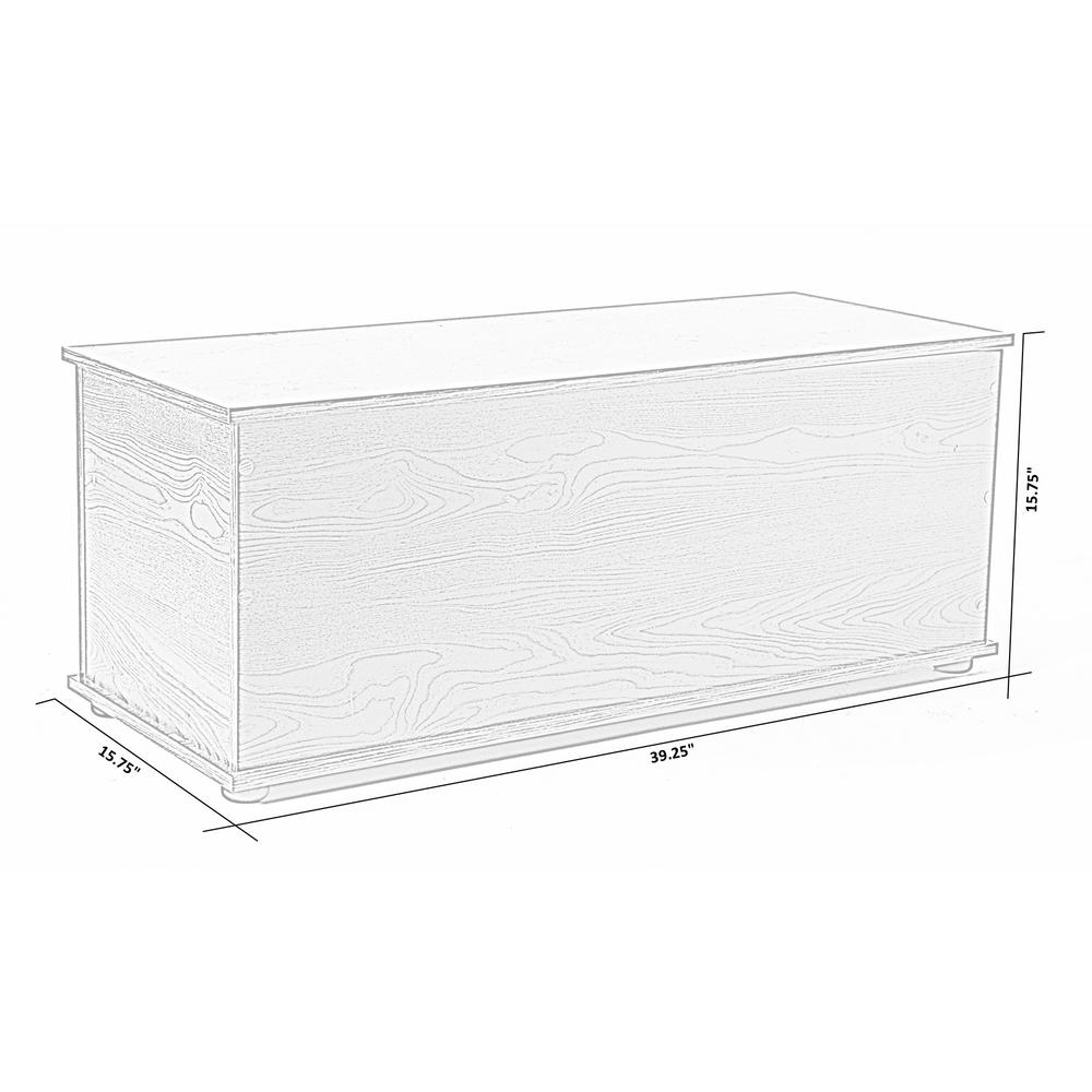 white wooden toy chest