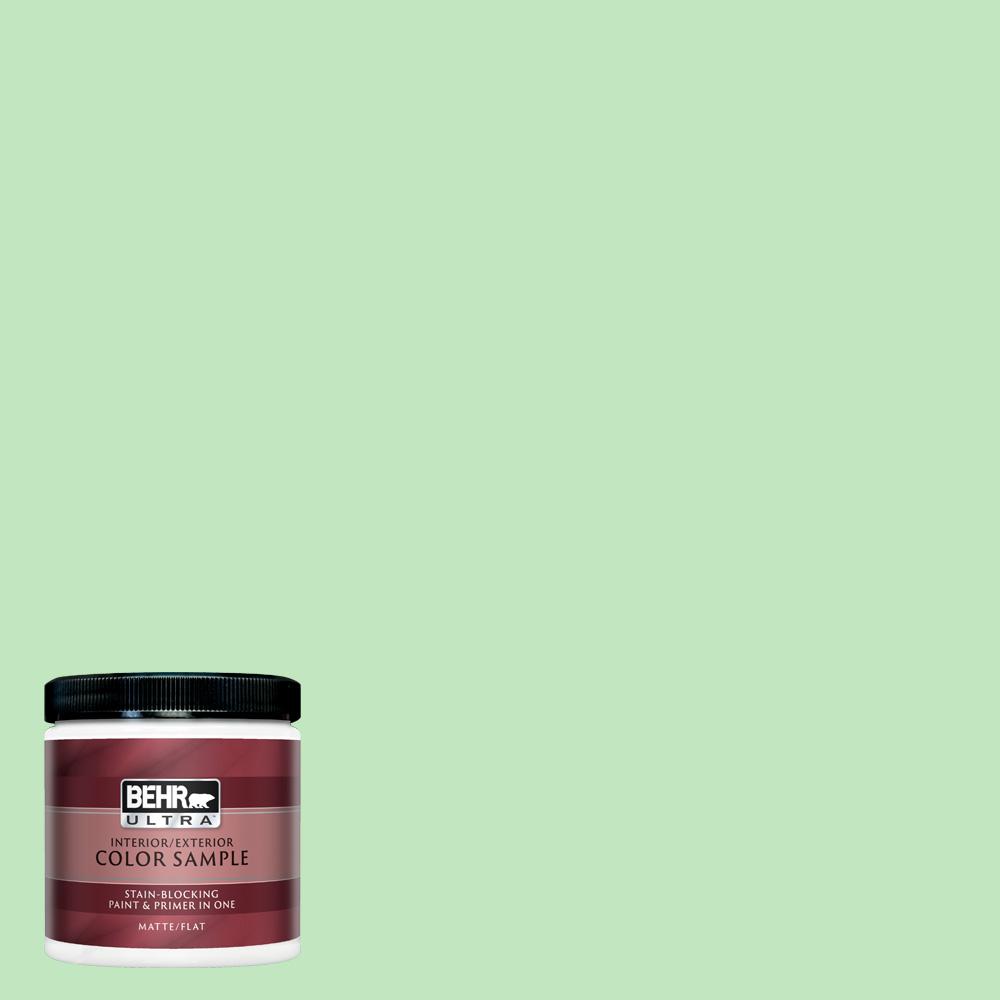 Behr Ultra 8 Oz 450a 3 Mountain Mint Matte Interior Exterior Paint And Primer In One Sample