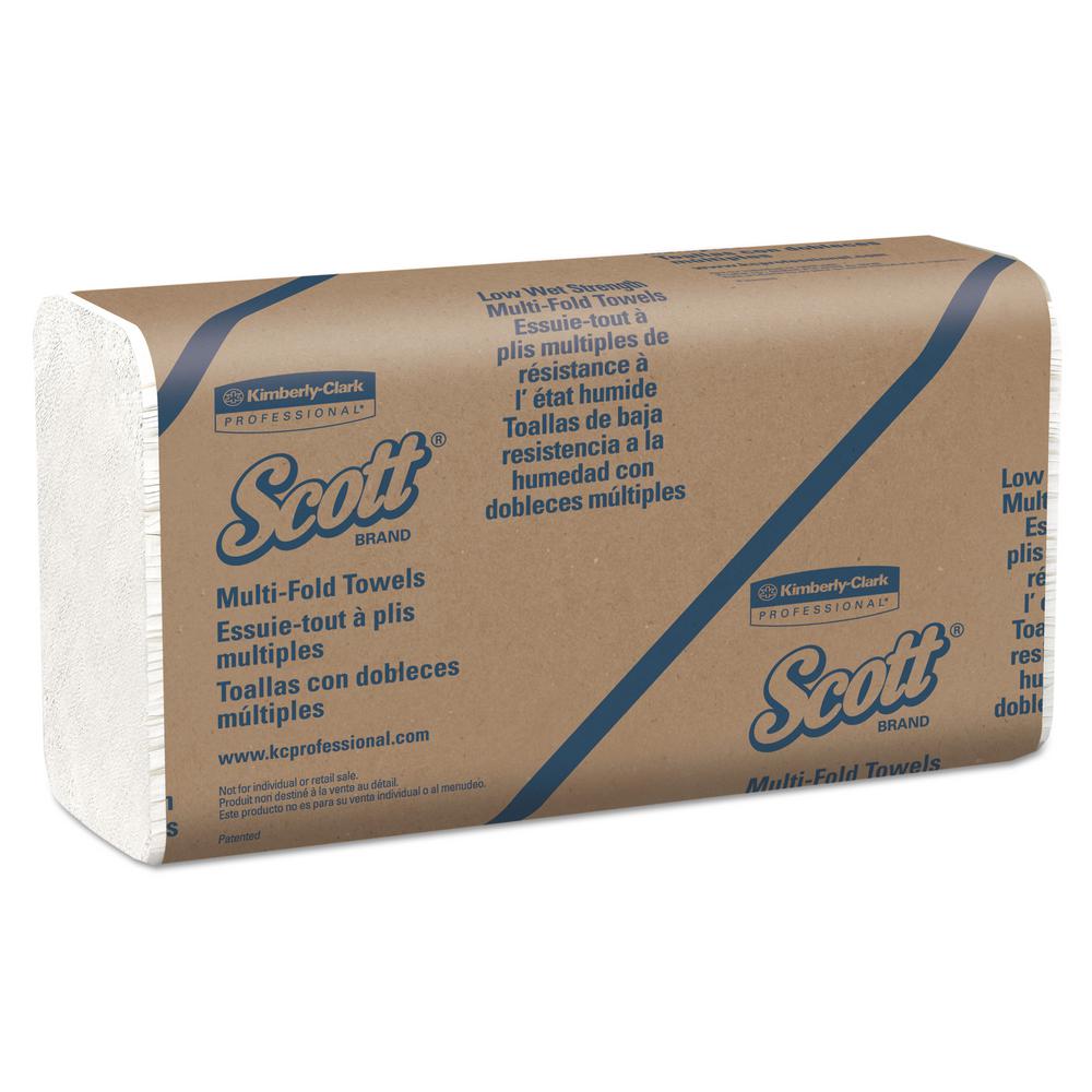 Scott Essential Low Wet Strength Multi-Fold White Paper Towels 9 2/5 X ...