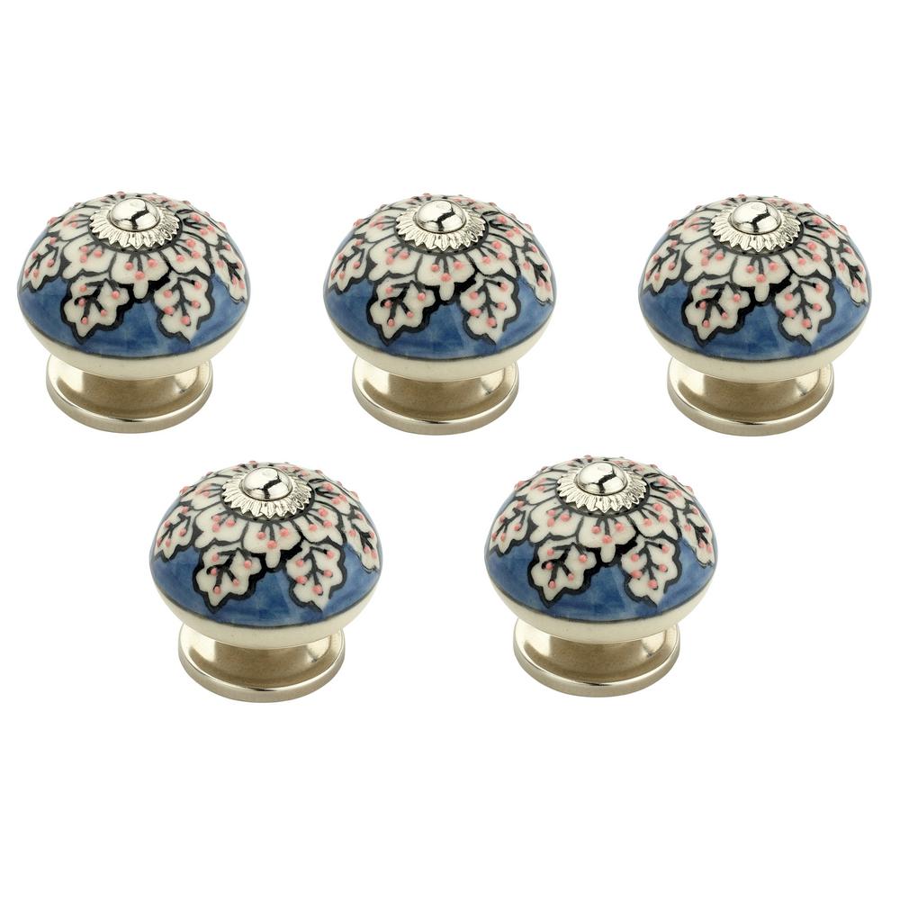 Blue Cabinet Knobs Cabinet Hardware The Home Depot   Mascot Hardware Cabinet Knobs Ck346 5 64 400 Compressed 