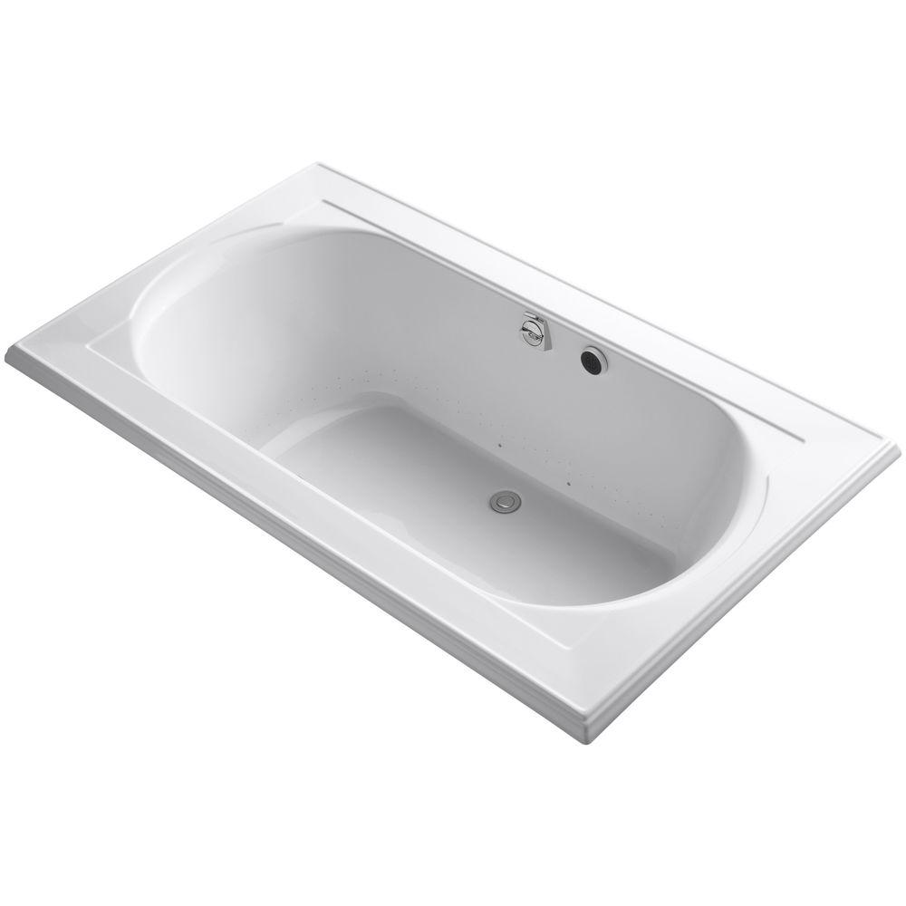 Kohler Memoirs 6 ft. Acrylic Rectangular Drop-In Whirlpool Bathtub in White by KOHLER