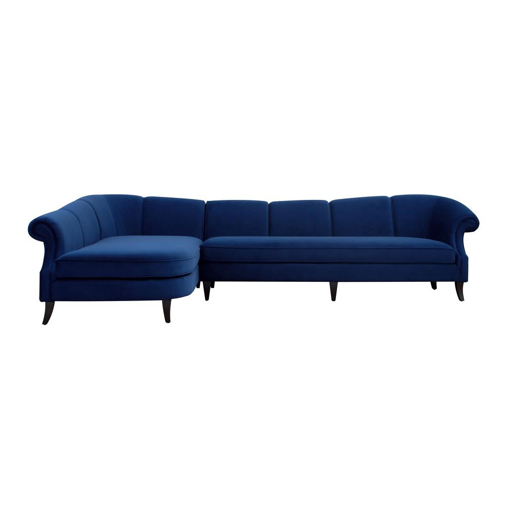 Jennifer Taylor Victoria Upholstered Left Sectional Navy