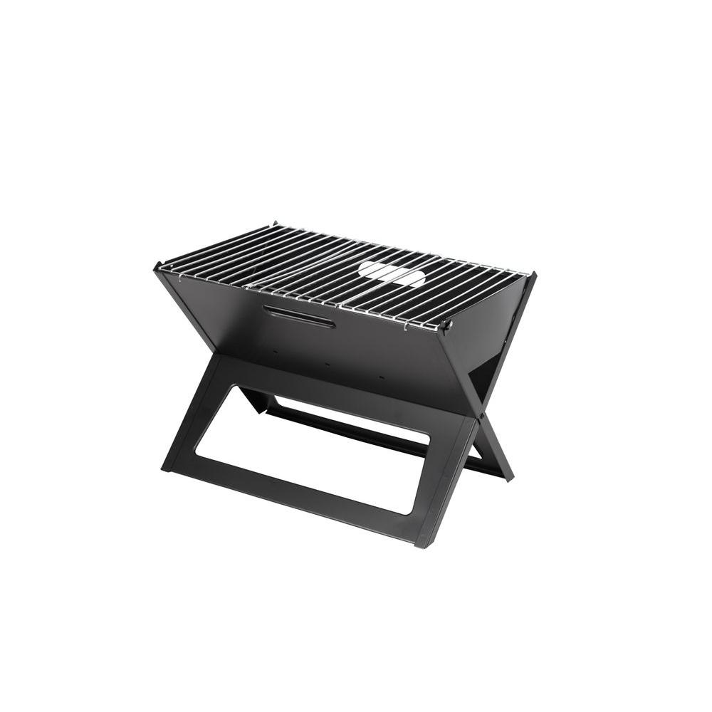 Fire Sense HotSpot Notebook Portable Charcoal Grill in Black by Fire Sense