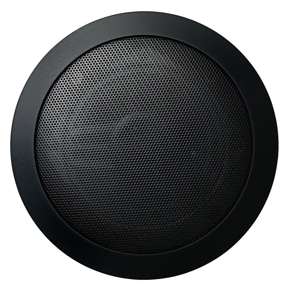 Mr Steam Music Therapy 60 Watt 2 Way Indoor Outdoor Round Speaker System Black 2 Pack Msspeakersrd Bk The Home Depot