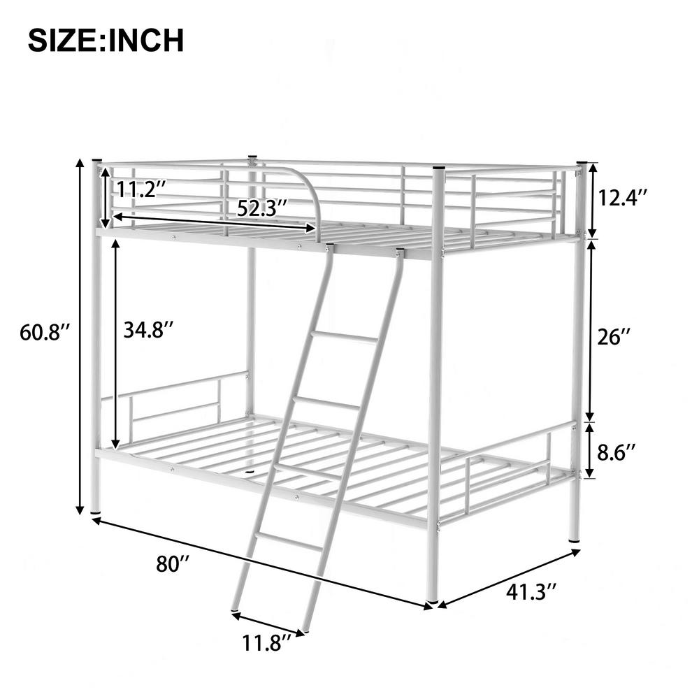 bunk bed size
