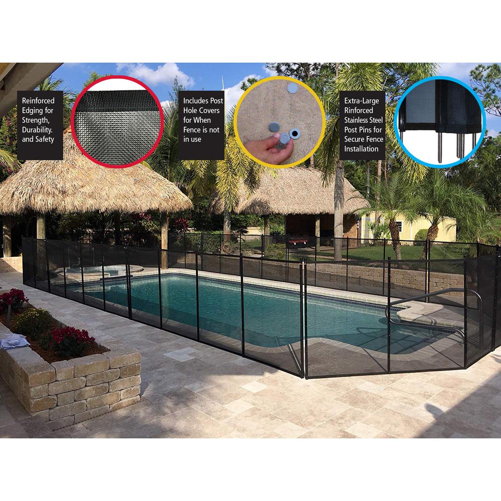 Waterwarden In Ground Pool Safety Fence Wwf200 The Home Depot