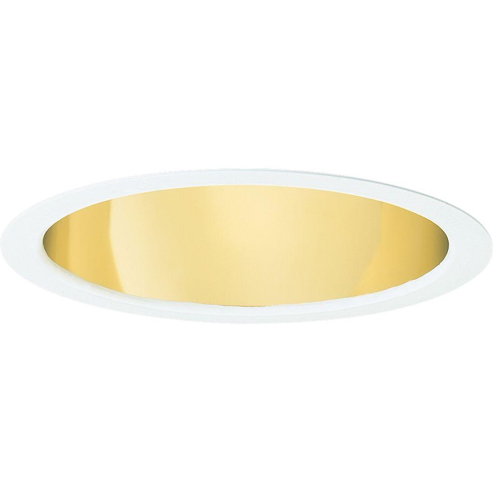 Progress Lighting 8 In Pro Optic Gold Alzak Recessed Open Trim Progress Lighting 8 In Pro Optic Gold Alzak Recessed Open Trim