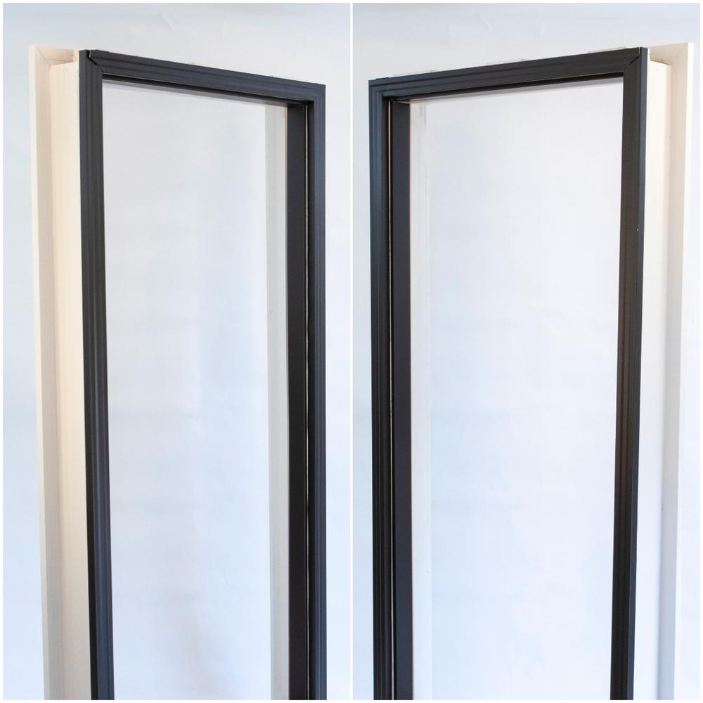 2.5 in.x2.25 in.x85 in. Complete Aluminum Metal Brickmold and Jamb Door