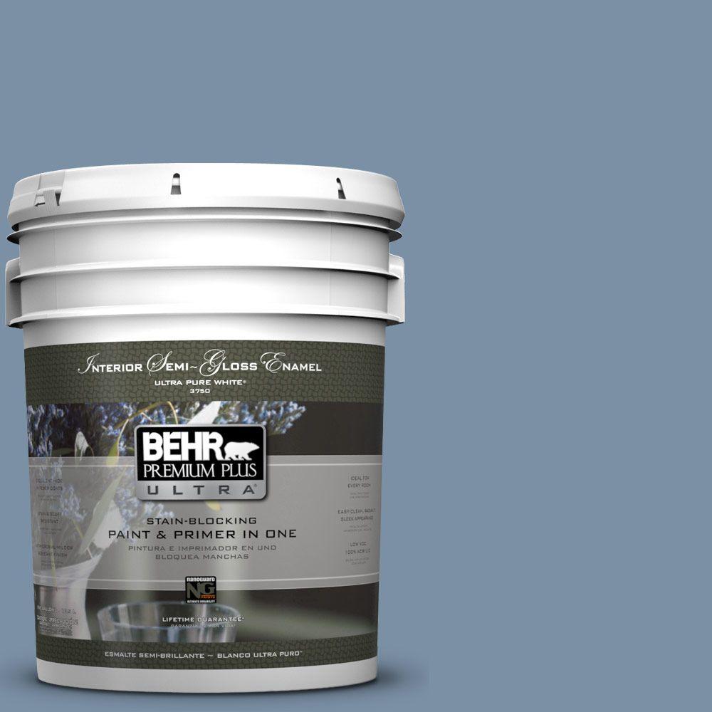 BEHR Premium Plus Ultra 5gal. S5104 Jean Jacket Blue SemiGloss