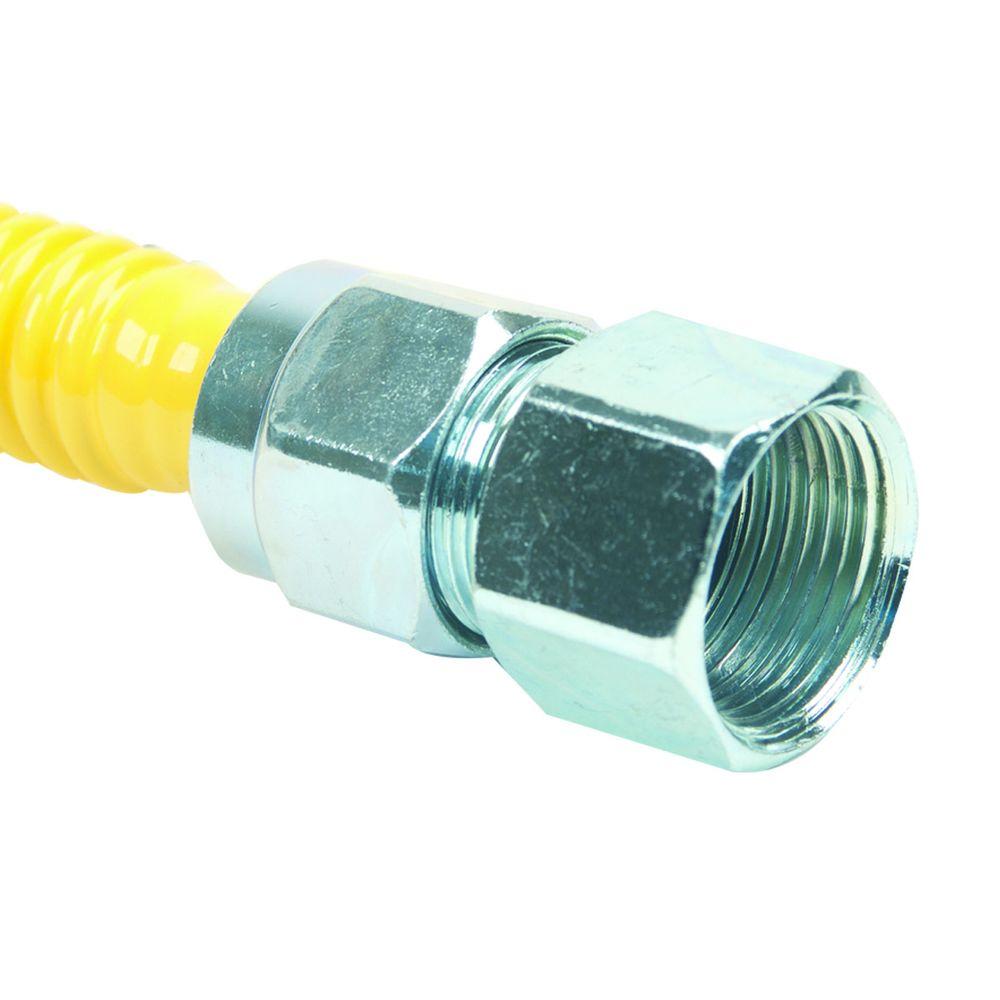 BrassCraft ProCoat 3/4 in. FIP x 3/4 in. FIP Angle Ball Valve x 48 in