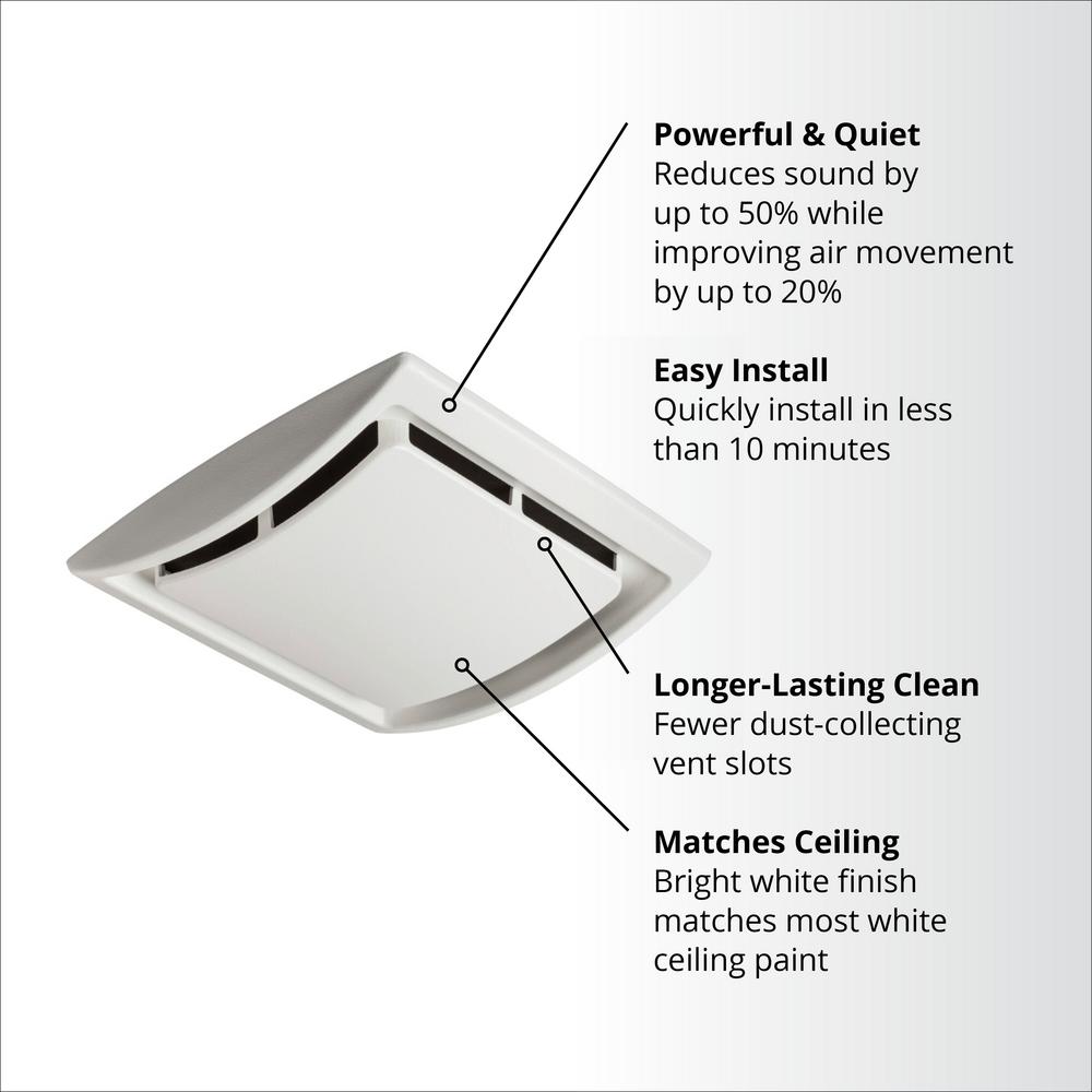 Broan NuTone QuicKit 60 CFM 2 5 Sones 10 Minute Bathroom Exhaust Fan