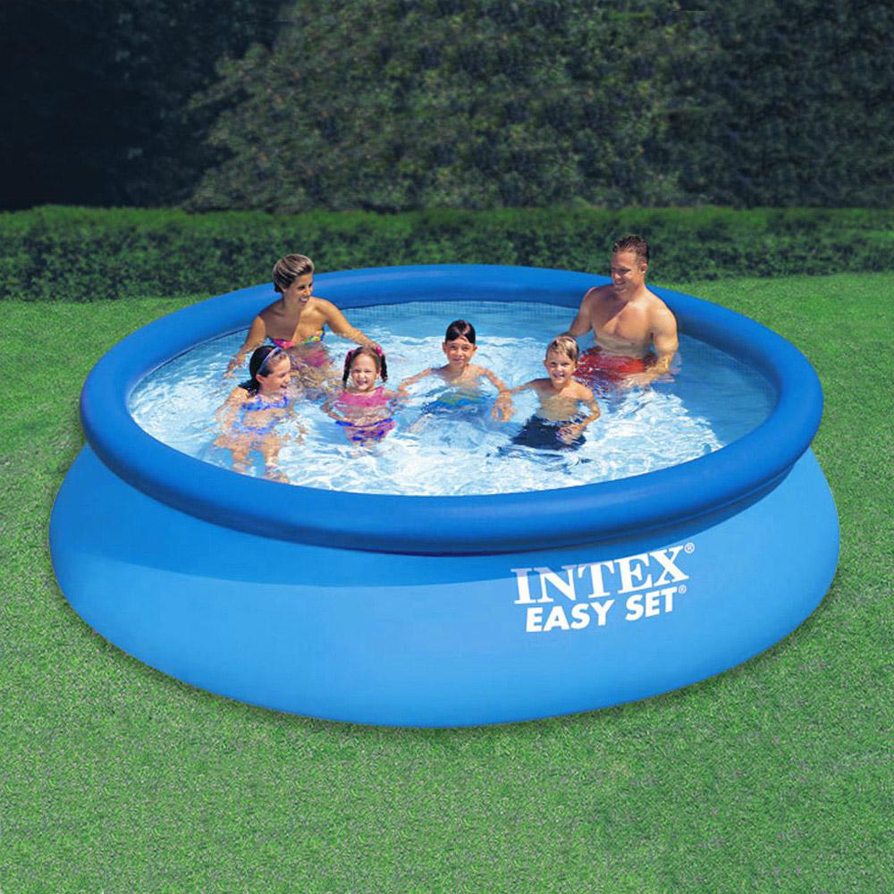 Intex 12 ft. Round 30 inch Deep Easy Set Swimming Pool with 330 GPH Filter Pump by Intex
