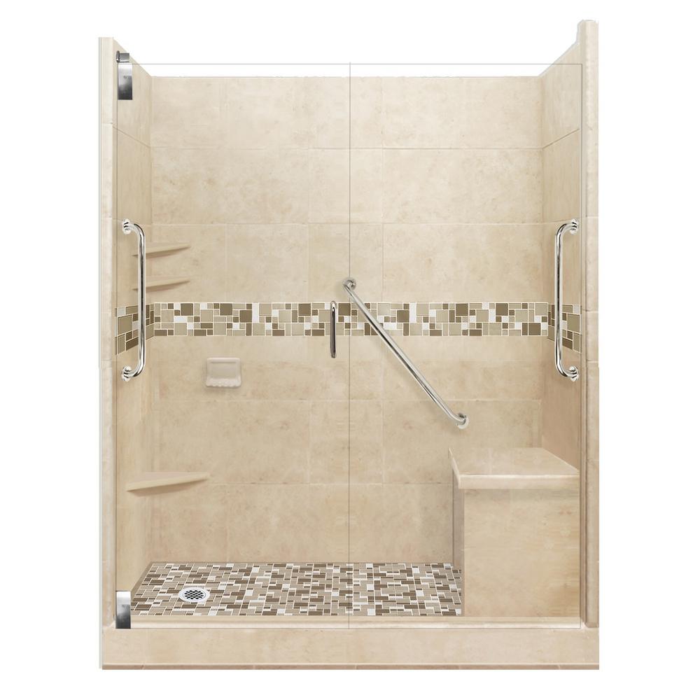 American Bath Factory Tuscany Freedom Grand Hinged 30 in. x 60 in. x 80