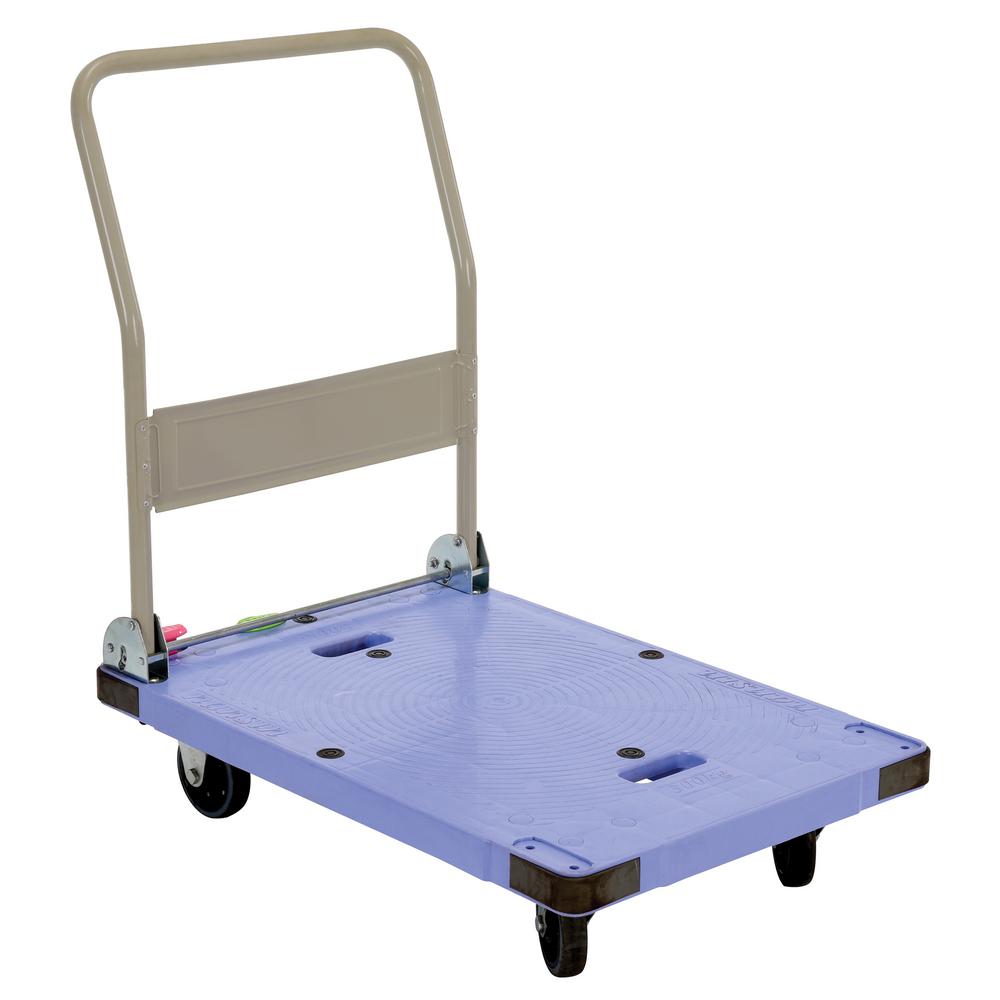 Vestil 23.5 in. x 32.5 in. x 8 in. Low Noise Platform Truck with 1Step