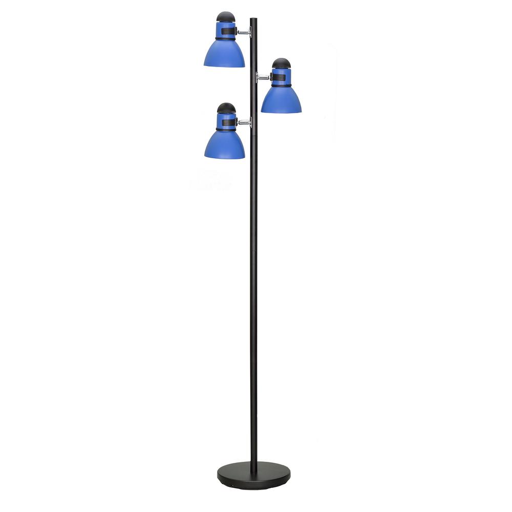 blue floor lamp