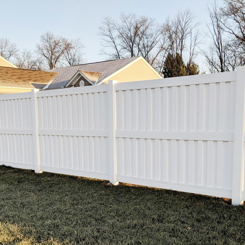 Weatherables 4 In X 4 In X 8 Ft White Vinyl Fence Blank Post Lwpt Blank 4x96 The Home Depot