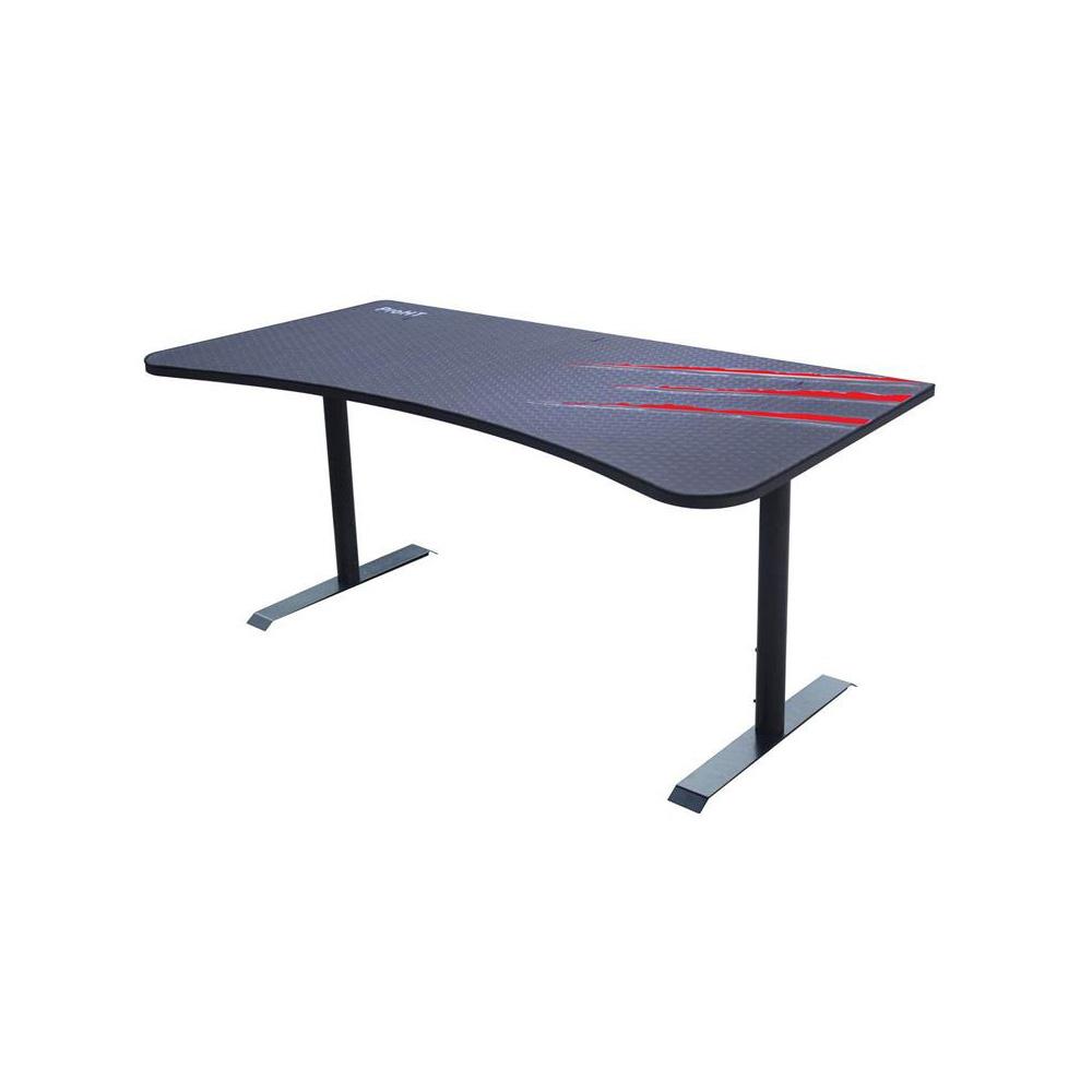 Proht 30 In H X 62 In W Red Design Adjustable Steel Gaming Desk