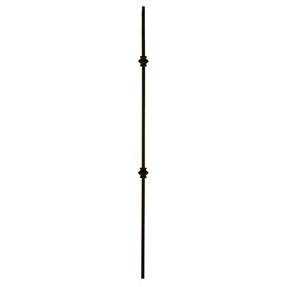 coffman stair building guide Wm coffman 44 in. X 1/2 in. Satin black double basket hollow iron.