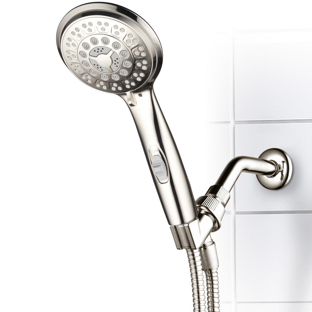 Hotel Spa 9 Spray 4 In Single Wall Mount Handheld Rain Shower Head Brushed Nickel Hotel Spa 9 Spray 4 In Single Wall Mount Handheld Rain Shower Head Brushed Nickel