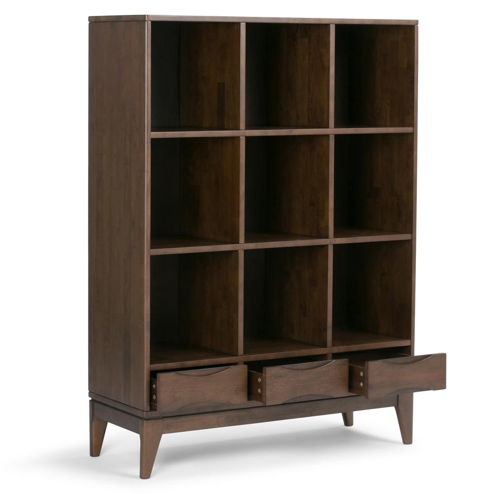 Simpli Home Harper Solid Hardwood 58 In X 42 In Mid Century