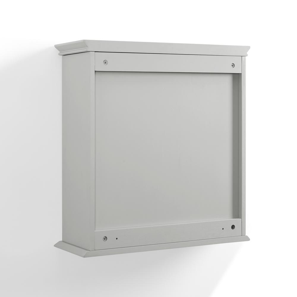 Crosley Furniture Lydia 23 63 In W X 25 In H X 14 13 In D Surface Mount Medicine Cabinet In Gray Cf7004 Gy The Home Depot