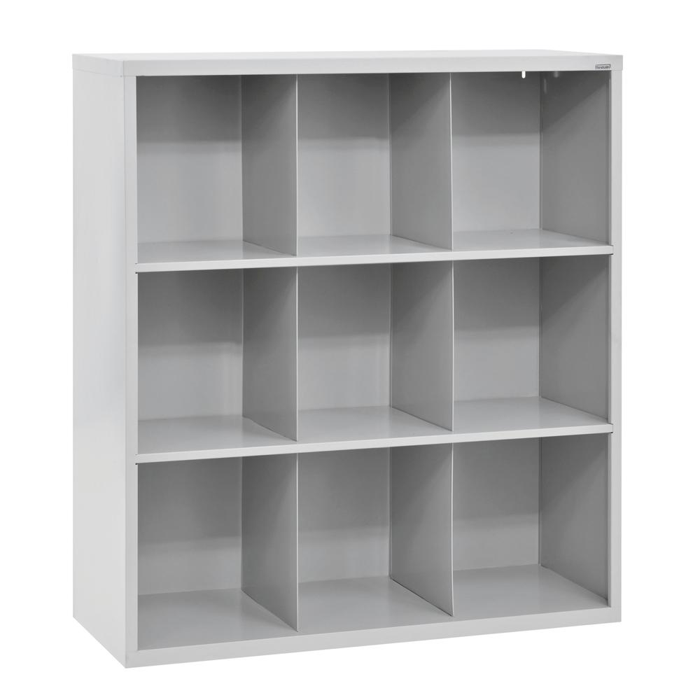Sandusky 52 in. H x 46 in. W x 18 in. D Dove Gray 9Cube Cubby