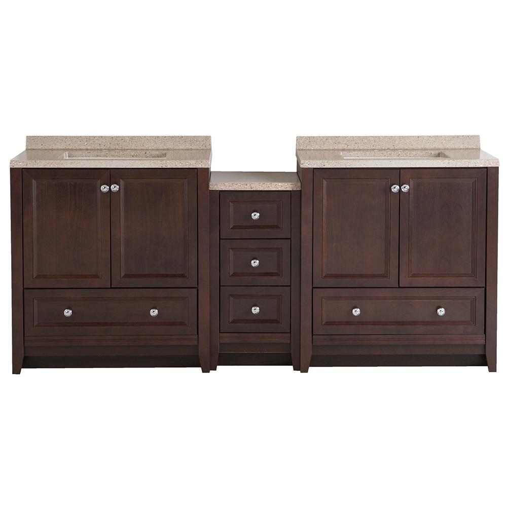 Glacier Bay Delridge Bath Suite with 2 30.5 in. Vanities with Vanity
