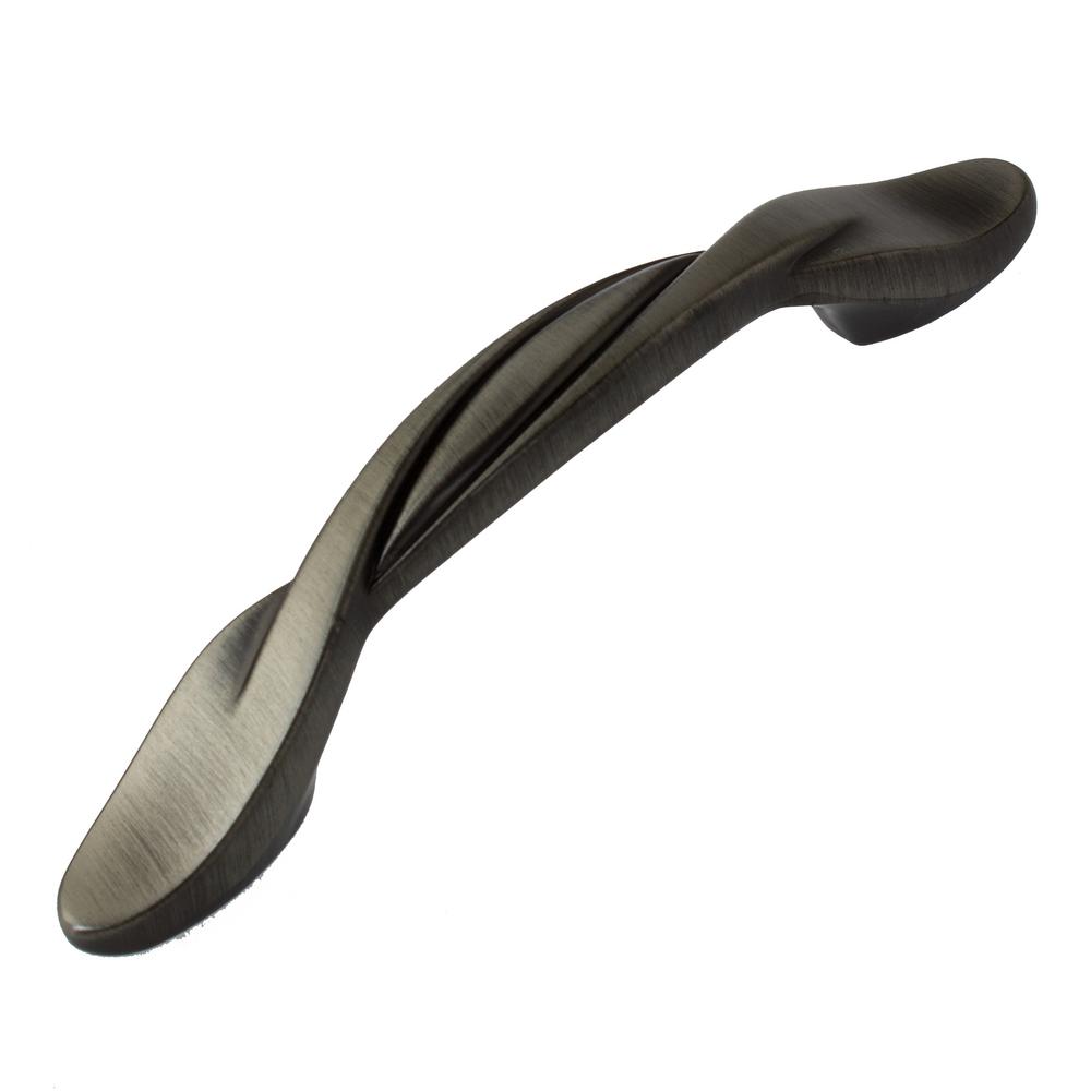 GlideRite 3 in. Center to Center Satin Pewter Twisted Pulls (10