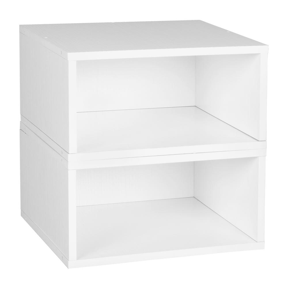 Niche 13 in. H x 13 in. W x 13 in. D White Wood 2Cube Storage