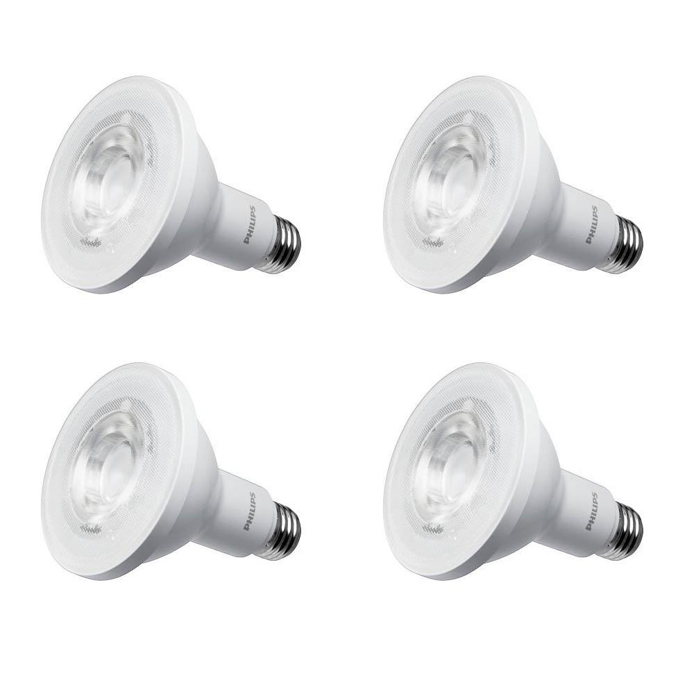Philips 75 Watt Equivalent Par30l Indoor Outdoor Household Led Light Bulb Bright White 4 Pack Philips 75 Watt Equivalent Par30l Indoor Outdoor Household Led Light Bulb Bright White 4 Pack