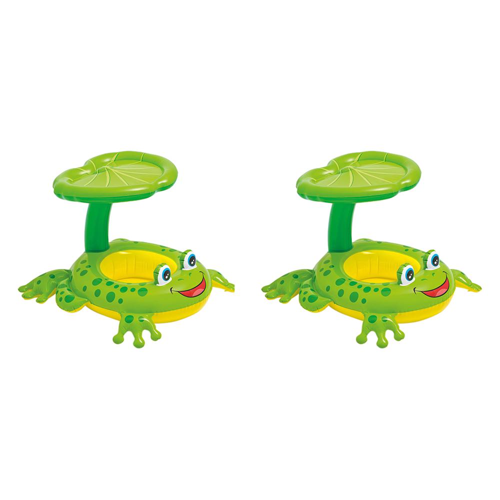 UPC 840023822759 product image for Intex Froggy Friend Shaded Canopy Baby Kiddie Pool Floating Water Raft (2-Pack), | upcitemdb.com