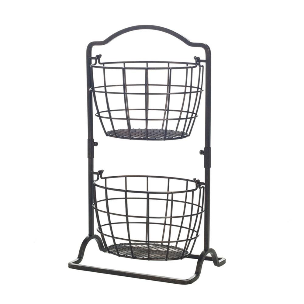 mikasa general store 2 tier hanging basket