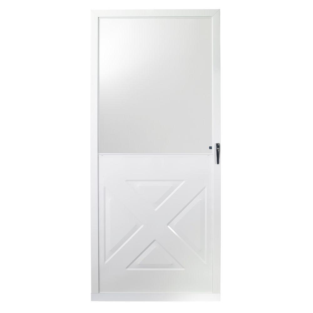 Crossbuck storm door