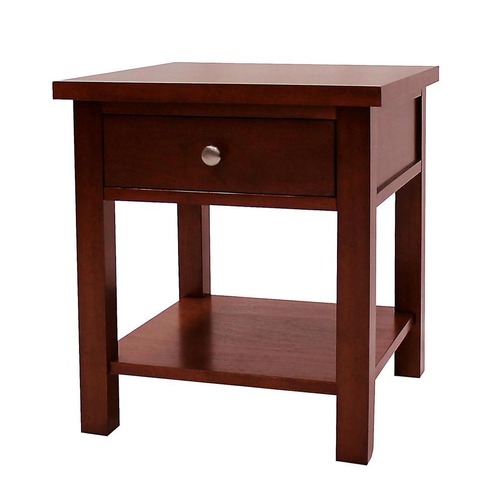 Short Under 20 In Cherry Drawers End Tables Accent Oakdale Cherry End Table