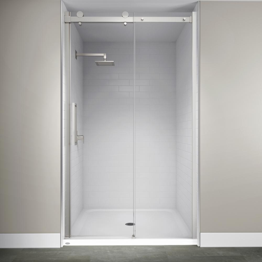Pivot Hinged Shower Doors Showers The Home Depot