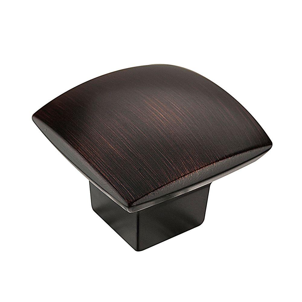 Richelieu Hardware 11/2 in. OilRubbed Bronze Simple Soft Square Knob