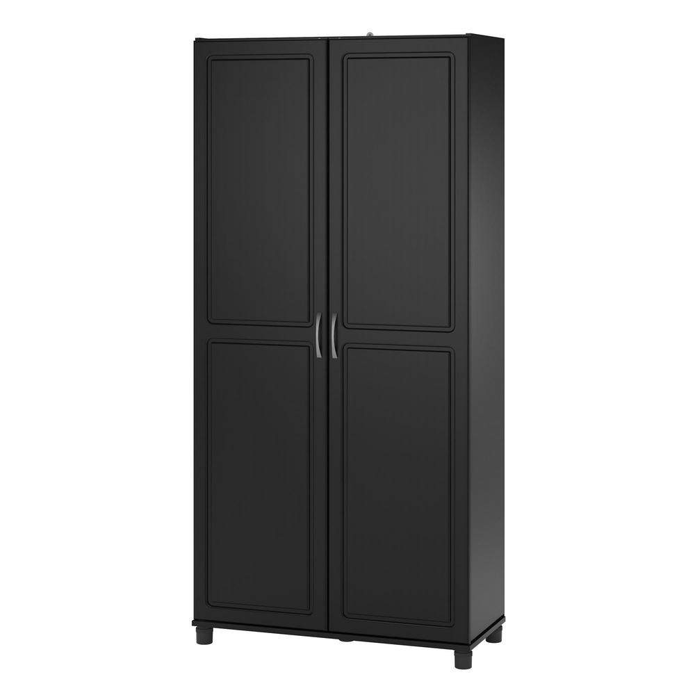 Ameriwood Home Trailwinds 36 In Obsidian Black Utility Storage