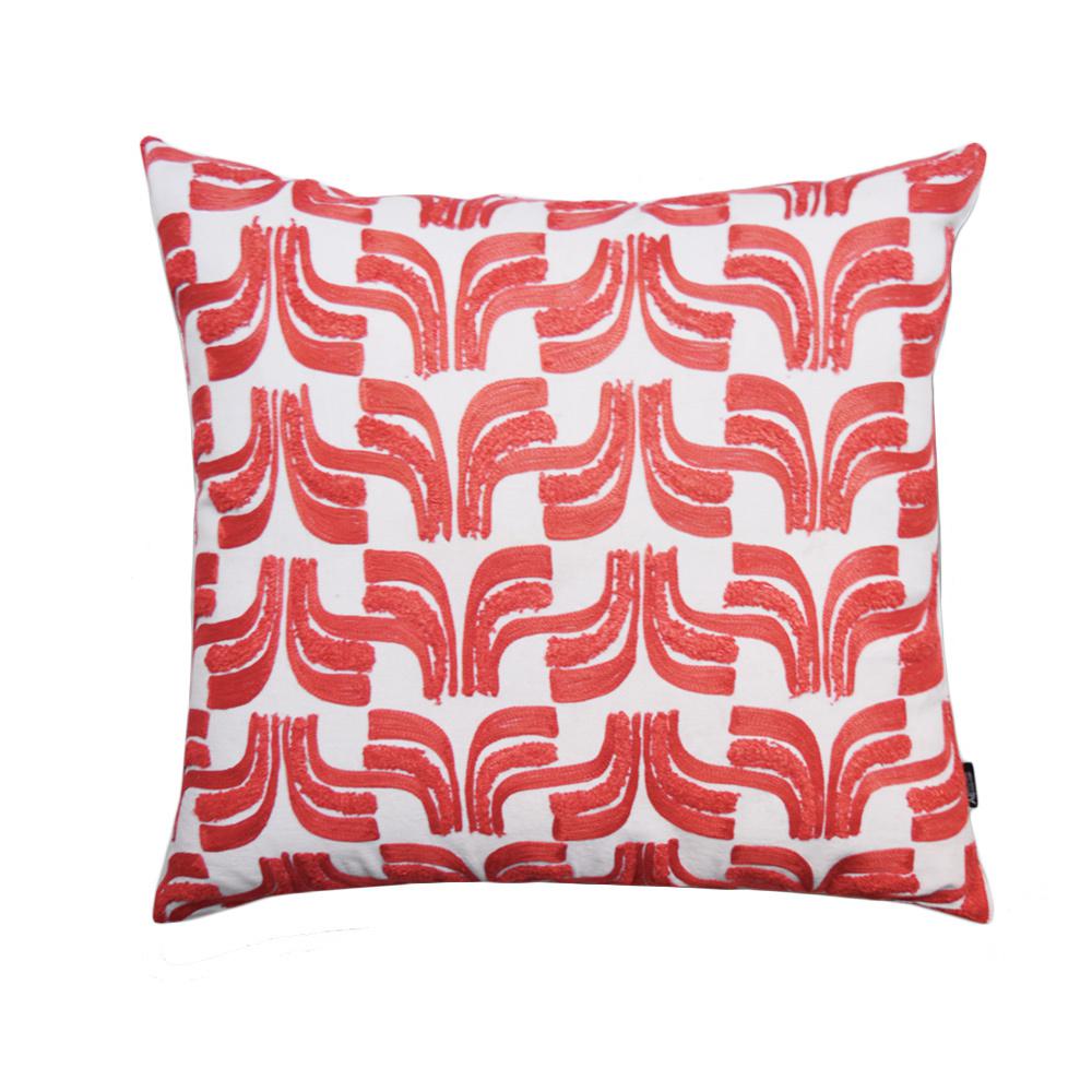 A1hc Geometric Embroidered 20 In Decorative Down Filled Throw A1hc Geometric Embroidered 20 In Decorative Down Filled Throw Pillow